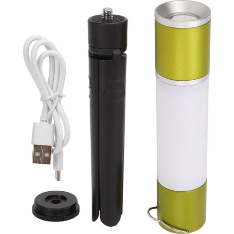 Lampe de camping rechargeable USB multifonction 6 modes lumineux veilleuse extérieur vert (1/5)