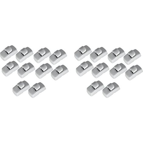 Ganci di fissaggio grigi per aletta parasole anteriore per Fabia 6Y Octavia A4 A5 1U 1Z Superb B5 3U 3B0857561B (confezione da 20)