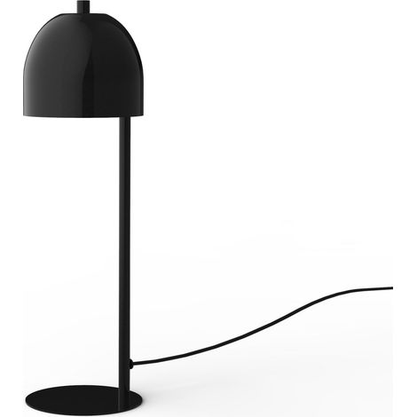 LUMICOM CAMPANELLA Tavolo, 1XGU10, max 42W, metallo, nero lucido, D12cm (1/2)