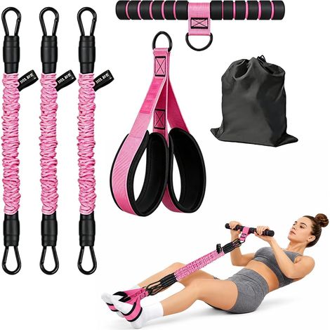 Corde de Tension Multifonctionnelle Élastique, Élastique Fitness Bande de Resistance Musculation, Multifonction Bandes Mise Niveau Tubes Élastique Fitness pour Domicile Gymnase Yoga (1/5)