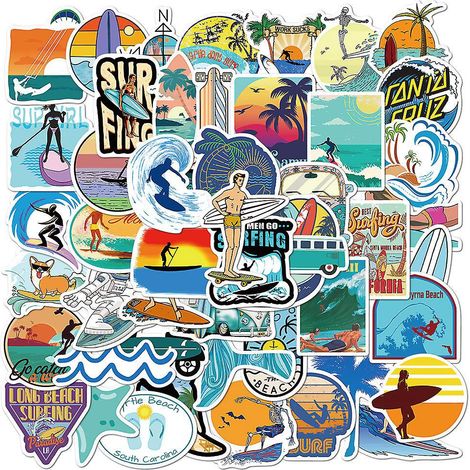 autocollants Pack 50 Pcs Vinyle Graffiti Stickers Pour Ordinateur Portable Voiture Planche Roulettes Moto Vlo Bagages Pare-chocs Bombe Autocollan (1/5)