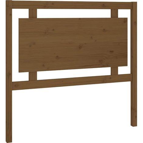 Maison Exclusive - Cabecero de cama madera maciza pino marrón mie (1/5)