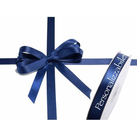 Nastro personalizzato doppio raso blu notte 15 mm, set da 500 pezzi, mm 15 H