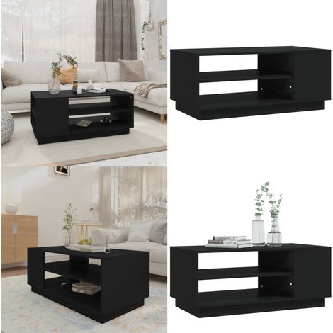 Couchtisch Schwarz 102x55x43 cm Holzwerkstoff - Couchtisch - Wohnzimmertisch - Holzt Tisch - Schwarz - Modern - Home & Living (1/5)