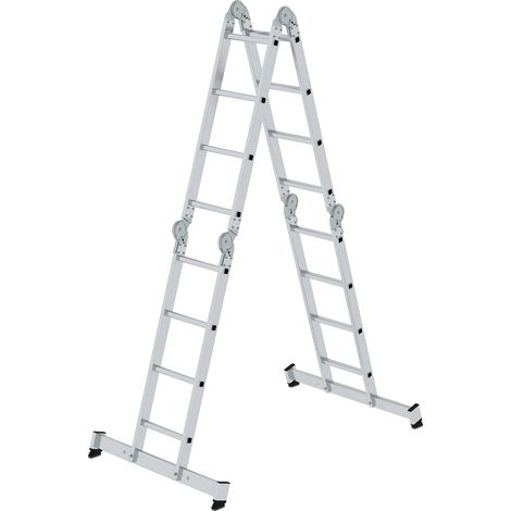 MUNK Vielzweckleiter mit Nivello® Traverse 4x4 Sprossen (1/5)