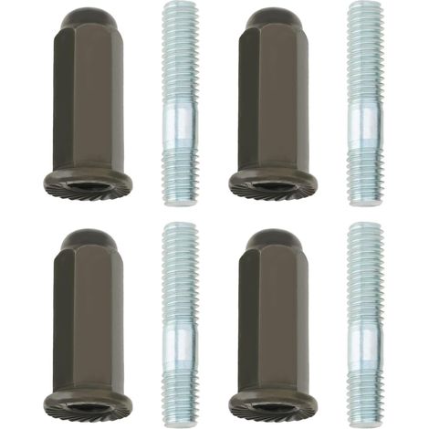 Lot de 2 écrous Et Boulons pour Tuyau D'échappement M6 GY6 50cc 110cc 125cc 140cc 160cc 200cc pour Pit Dirt Bike Quad ATV 4 Wheeler Dune Buggy Motors (1/5)