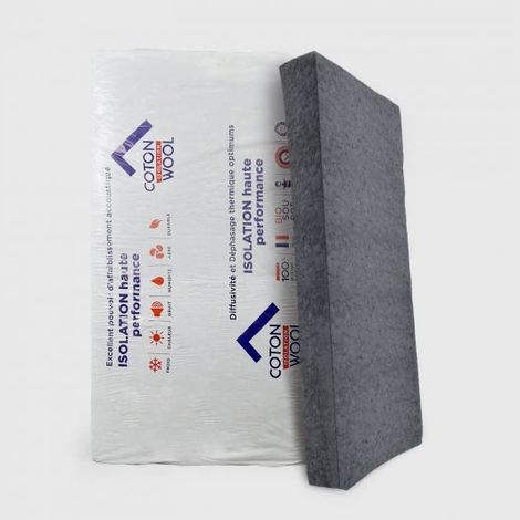 laine de coton en panneau buitex cotonwool, ép. 100mm - 1200 x 600mm