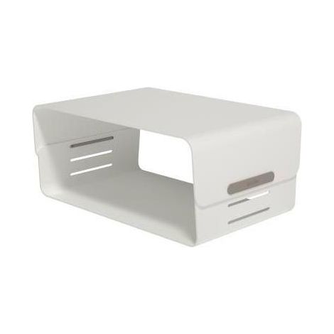 DATAFLEX Monitorständer Dataflex Addit Bento® 38,1 x 11-16 x 26 cm (B x H x T) 20kg höhenverstellbarStahl pulverbeschichtet weiß matt (1/2)