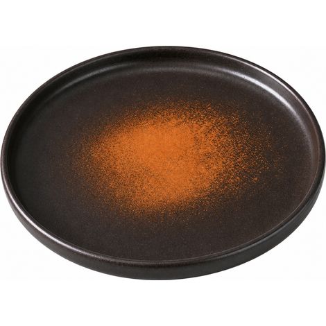 Assiette japonaise à bord arrondi 8 pouces, décor jaune papillon