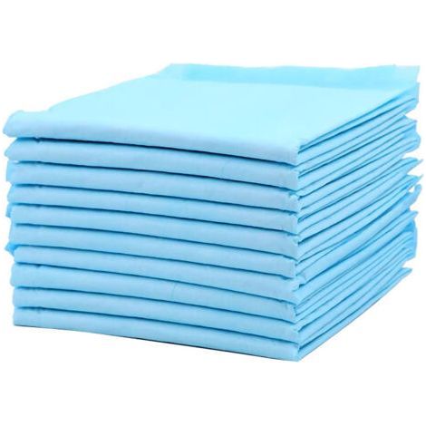40 Stück Pads für Hunde und Katzen, 60 x 60 cm große saugfähige Welpenmatte, Baby-Trainingsmatte mit 6 Schichten wasserdichtem Design, nimmt Feuchtigkeit schnell auf, um Auslaufen zu verhindern (1/5)