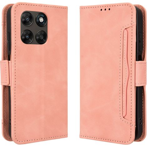 Funda tipo libro para Motorola Moto G77 / G67, con ranura para tarjeta, color rosa. (1/5)