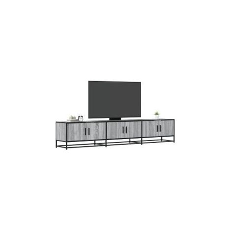 Meuble TV sonoma gris 210x35x41 bois d'ingénierie (1/5)