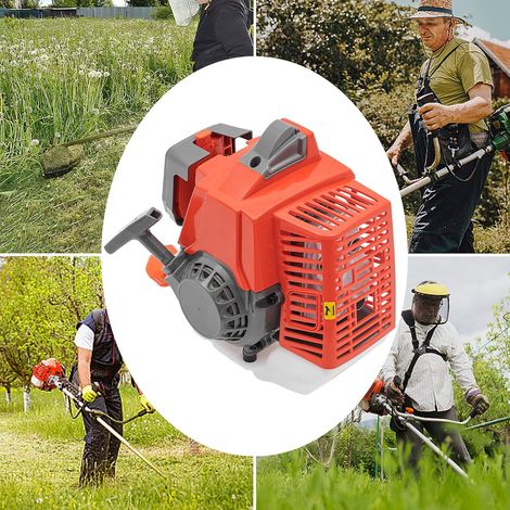 63.3CC 2-Stroke Gasoline Engine, 7500R/min Air-Cooled Petrol Engine Portable Single-cylinder Petrol Motor, 1.3L Fuel Tank, Agricultural Engines for Lawn, Garden, Agricultural (1/5)