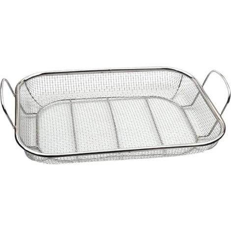 Panier à griller en acier inoxydable, panier à légumes, panier d'égouttage carré, panier à friture - Cuisine en extérieur (1/5)