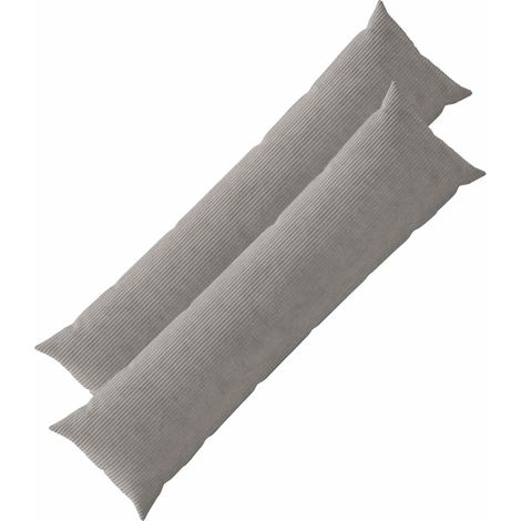 Federa 2 pcs HEERLEN Grigio Chiaro 40 x 145 cm corduroy vidaXL