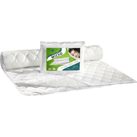 Coprimaterasso 120x200 in microfibra, bianco