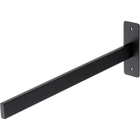 Porte-serviettes - Barre à serviettes - Zwart - RVS - 38411.9cm - Barre à serviettes simple - Pour Salle de bain, Hotel, Cuisine - Étagère de rangement - Style contemporain - Accessoires d'installatio (1/5)