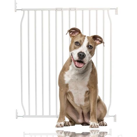 Bettacare Eco Screw Fit Pet Gate, White, 80cm - 90cm, Screw Fitted Dog Gate, Safety Gate for Puppy