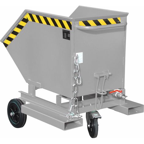 Bauer Späne-Kastenwagen SKW-ET 250, lackiert, Mausgrau