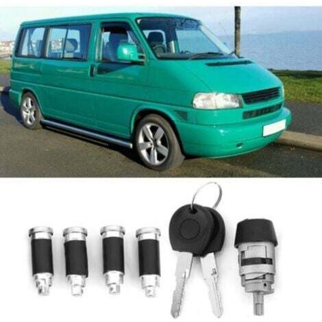 Kit di chiusura/accensione, cilindro della serratura di accensione e chiave per Transporter T4 Caravelle 1990-2003 357905855B