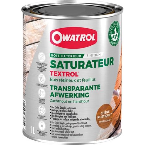 Owatrol – Saturateur extérieur bois résineux 1 litre – Protection longue durée pour bois tendres – Application facile sur surfaces horizontales et verticales