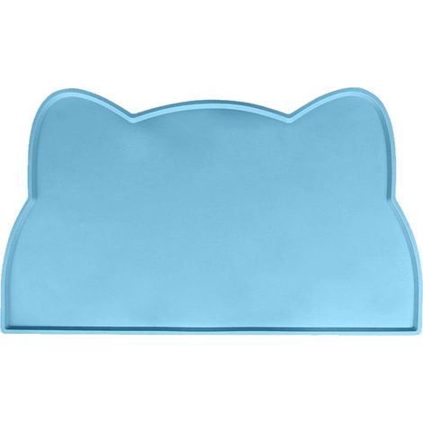 Tapis pour gamelle d'eau en silicone antidérapant et imperméable, idéal pour nourrir les animaux au sol..
