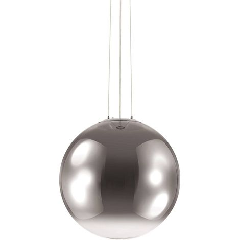 Ideal Lux Mapa - Abat-jour chromé à suspension à 1 ampoule Globe (1/2)