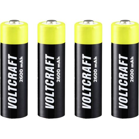 VOLTCRAFT Endurance Batteria ricaricabile Stilo (AA) NiMH 2600 mAh 1.2 V 4 pz. (1/4)