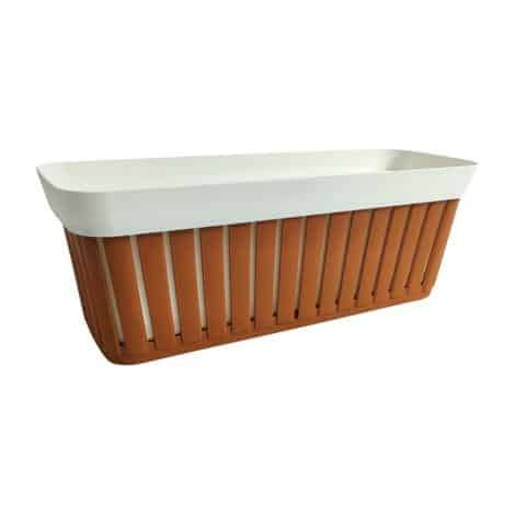 Balconetta Linea Kreta 40 Bianco/Terracotta ECOPLAST (1/2)