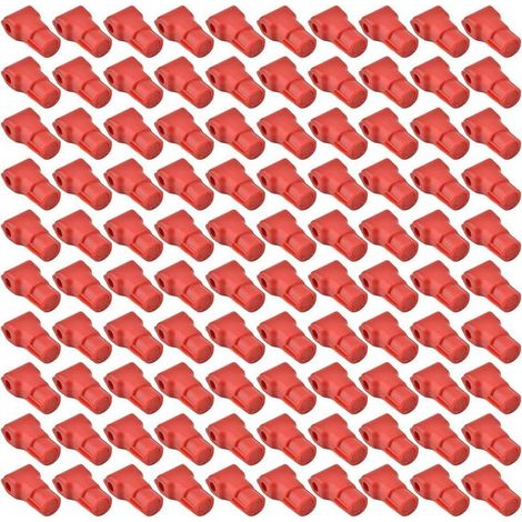 QAZQA 100 Pcs Store Store Supermarket Mobile Phone Anti-vol Hook Lock, Retail Peg Hook Security Lock, Special Magnetic Display Shelf Lock, Durable Plastic Security Deduction, For(Ouverture 6MM) (1/5)