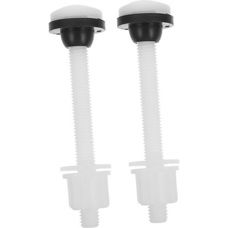 2-teiliges ABS-Befestigungsschraubenset für separaten WC-Spülkasten, universelles Zubehör für WC-Sitze, wasserdichter Ersatz, einfache Montage (1/5)