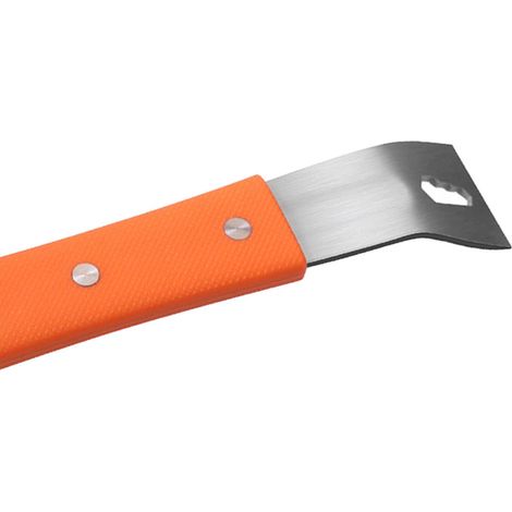 Pied-de-biche orange, arrache-clous plat en acier inoxydable pour le travail du bois, outil ménager multifonctionnel haute dureté