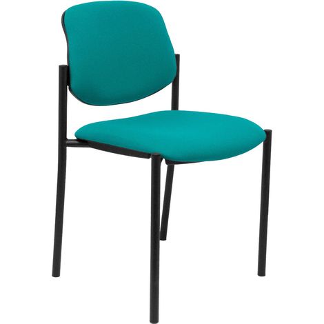 Silla fija Styl bali turquesa chasis negro