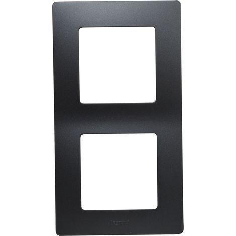 Marco Legrand 396416. Marco o placa para mecanismo Niloé de 2 elementos en Color Negro. (1/4)