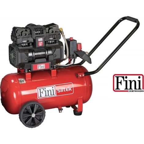 FINI COMPRESSORE ARIA SILENZIATO 24 LITRI SILTEK TB 24 8 BAR 1.5 HP 59 db(A)