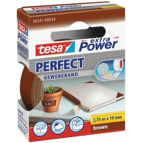 TESA Gewebeband Extra Power Braun 2,75mx19mm