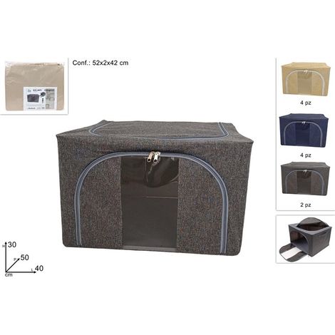 1 Pezzo Box Scatola Abiti in TNT con Finestra 50 x 40 x 30 cm Vari Colori (1/2)
