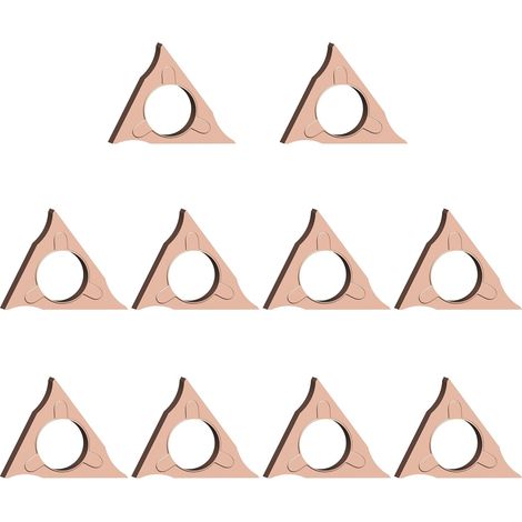 Lot de 10 lames de rechange en carbure de tungstène pour arrondir lisse R1.5 sur acier au carbone, acier moulé, bois, PVC (1/5)