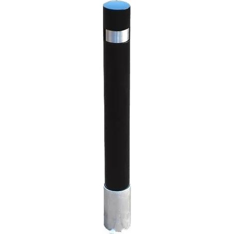 Ultra Secure – Potelet amovible noir haute résistance 770mm – Base enterrée pour installation solide – Clés uniques pour sécurité renforcée - 120P-B (1/5)