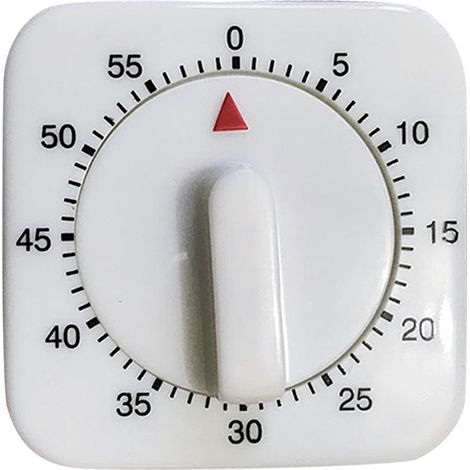 Minuteur mécanique miniature 1h/60min compte à rebours avec alarme pour cuisine jeu chronomètre