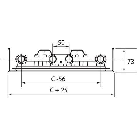 Purmo Tinos V Vertikalheizkörper Typ 11, 1800x475 mm (HxL), gerade Seitenabschlüsse, F2U111800451030 (1/4)