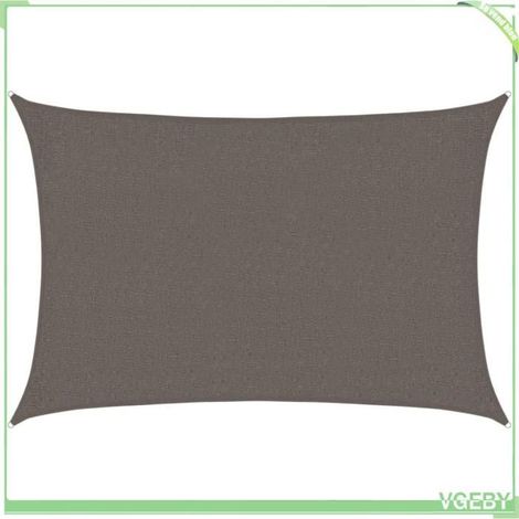 Voile d'ombrage - FAFEICY - 311061 - Anthracite - 2,5 x 2 m - 160 g/m² (1/5)