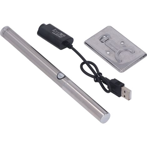 Fer à souder USB sans fil, outil de soudage portable alimenté par batterie, pour une utilisation intérieure et extérieure, couleur argent. (1/5)