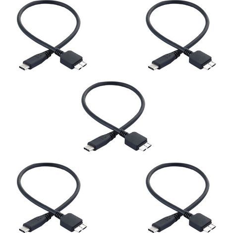 5X câble disque dur USB 3.1 Type-C mâle vers USB 3.0 Micro-B mâle pour et te (1/5)