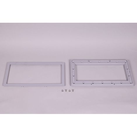 Astralpool – Skimmer de piscine gris 4402010145 – Bride avec enjoliveur et vis M6x12mm – Pour béton armé (1/2)