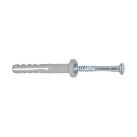 Fischer 100x Nageldübel N 5 x 40/15 F mit Nagelschraube - 513737