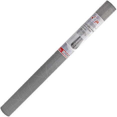 Rete metallica quadrata 6,4mm 1x5m galvanizzata per aiuole elevate e protezione dal talpa (1/2)