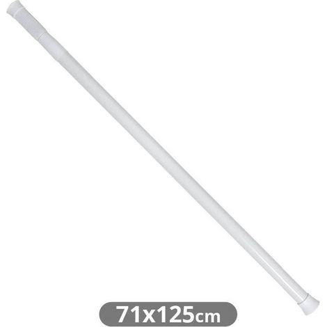 Ausziehbare Duschvorhangstange von 71 bis 125 cm