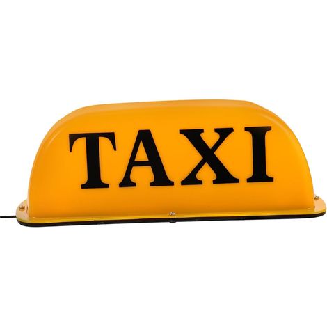 Lampe Magnétique Durabilité pour Taxi Jaune en Plastique Panneau (1/5)