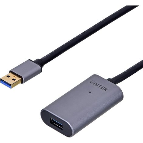UNITEK Y-271 USB cable 5 m USB 2.0 USB A Grey (1/5)